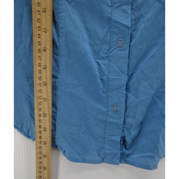 Woolrich Shirt Small Snap Down Collared Hiking Lightweight Outdoor - Picture 4 of 11